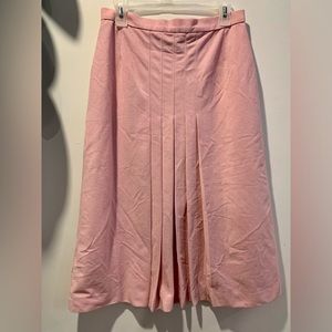 Vintage 1970s Baby Pink Midi Skirt